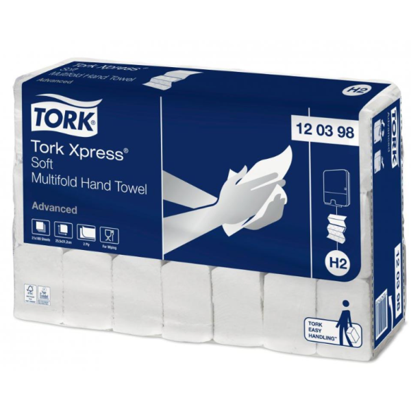 Tork Xpress® miękki ręcznik Multifold, trzypanelowy (w składce wielopanelowej)